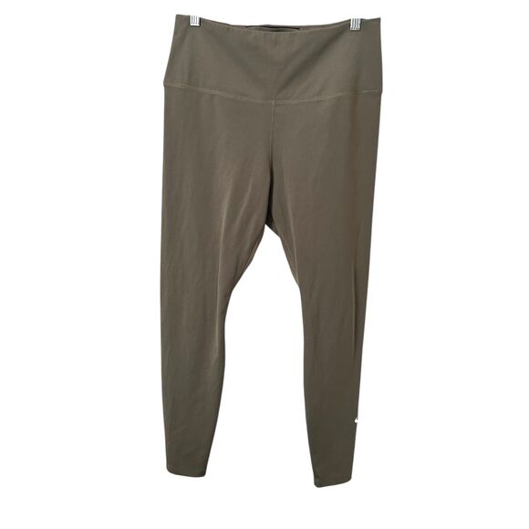 NIKE Drifit Ankle Workout Leggings Olive Large - Picture 2 of 6